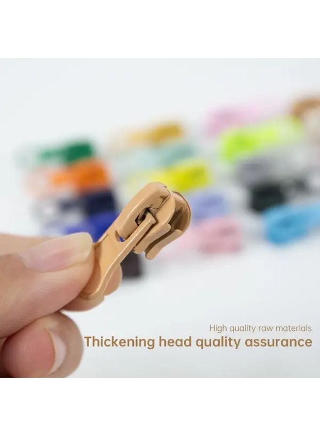 Babyblue 5pc Resin Zipper Pulls Self Locking Design For Clothing Jackets Bags DIY Sewing - Image 2